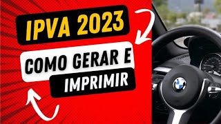 IPVA 2023 Como gerar e imprimir a guia para pagar no Río de Janeiro [upl. by Alameda709]