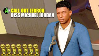 NBA 2K24 LEGENDARY Hall Of Fame Speech Retiring as the GOAT [upl. by Asylem]