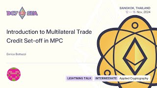 Introduction to Multilateral Trade Credit Setoff in MPC [upl. by Paff679]