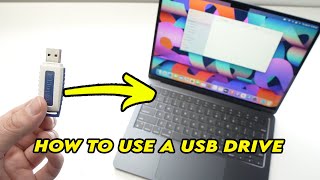 MacBook Air M2 How to Connect and Use a USB DRIVE [upl. by Ezra]