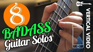 8 BADASS Guitar Solos  Vertical Video [upl. by Caresa134]