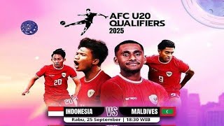 Live INDONESIA VS MALADEWA AFC U20 Asian Cup Qualitifers [upl. by Aennil]