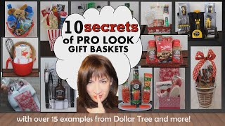 10 Pro Secrets for creating Gorgeous High End Look Gift Baskets everyone loves – Dollar Tree amp more [upl. by Ameh]