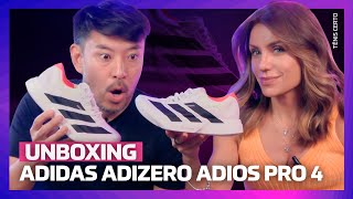 ADIDAS ADIZERO ADIOS PRO 4  Unboxing Detalhes Completo [upl. by Sorci]