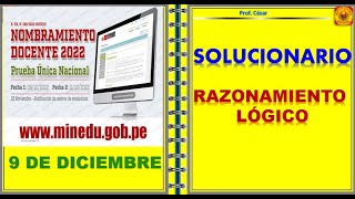 📌📌EVALUACION DE NOMBRAMIENTO DOCENTE 2022SOLUCIONARIO 🟩RAZONAMIENTO LOGICO  nombramientodocente [upl. by Ann-Marie]