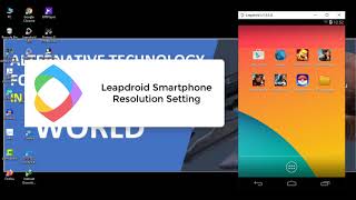 Leapdroid Smartphone Resolution Setting [upl. by Cosimo51]