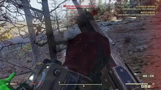 Fallout 76  Flavors of Mayhem Kill Diseased Devolved Radstag Doe via Pipe Automatic Rifle 2018 [upl. by Riti]