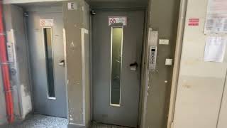 RIP 4speeddoors 2x 1963 Wertheim mod 2003 Schindler tr elevators  Graz Austria [upl. by Xuaeb]