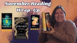 a great reading month  November 2024 Reading WrapUp [upl. by Adelpho]