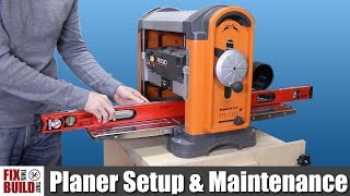 How to Use a Planer  Setup amp Maintenance [upl. by Xuaegram249]