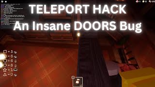 DOORS TELEPORTATION BUG GAMEPLAY [upl. by Niveb]