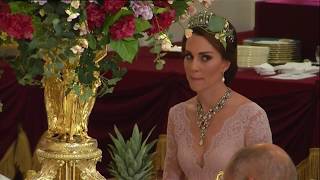 Her Majesty’s State Banquet  SpainStateVisit [upl. by Aryk]