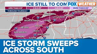 Ice Storm Totals ‘Really Significant’ FOX Weather Winter Storm Specialist [upl. by Tellford]