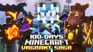 I Survived 100 Days in the VAGRANT SAGA RPG in Minecraft [upl. by Esaele]