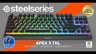 SteelSeries Apex 3 TKL Compact Gaming Keyboard RGB [upl. by Matta]