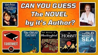 Can You Guess the Novel by its Author  Epic Book Quiz Challenge 📗🧐 [upl. by Brittaney]