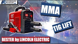 Poste à souder MMA BESTER 155170210ND LINCOLN ELECTRIC [upl. by Angus515]