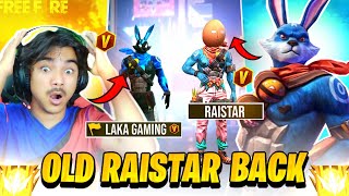 old Raistar is back V Badge youtuber vs Raistar 😱 global top 1 lobby  Garena free fire [upl. by Ricoriki]