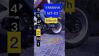 what is yamaha mt 03 all gear speedmt 03 top speedshort shortsfeed yamahamt03 yamahar1 yamaha [upl. by Egiap]