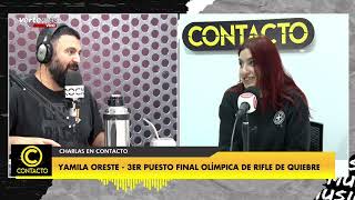 Yamila Oreste pasó por CONTACTO tras lograr el tercer puesto en la final Olímpica rifle de quiebre [upl. by Gilud269]