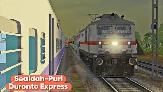 22201Sealdah  Puri Duronto Express  MSTS LIVE [upl. by Verdha]