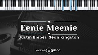 Eenie Meenie  Justin Bieber Sean Kingston KARAOKE PIANO  ORIGINAL KEY [upl. by Hector]