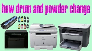 all Laser Printer how to change drum powderthis video change drum powder printer [upl. by Hoebart]