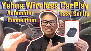 How to install Yehua Wireless CarPlay Adapter M25Y [upl. by Oalsecnew]