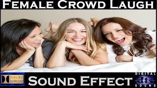 Female Crowd Laughing Sound Effects  High Quality Audio [upl. by Aikin]