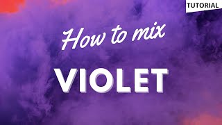 How to make VIOLET colour 🤔🎨Top 2 WAYS with STEPBYSTEP instructions [upl. by Esiocnarf266]