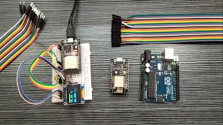 Interfacing SHT3x with Arduino ESP8266 ESP32 amp displaying values on OLED Display [upl. by Eimrej10]