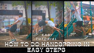 How to do handspring in easiest way   mayurgupta868subscribe for more tutorial [upl. by Aznerol]