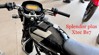 New 2023 Hero Splendor Plus Xtec Bs7 Review  Price  Mileage  Features  splendor 2023 model [upl. by Osmo]