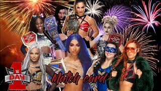 MY WWE 2K20 DAY 1 PPV MATCH CARDS [upl. by Suiram554]