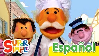 El Pastelero  Canciones Infantiles  Super Simple Español [upl. by Willin]