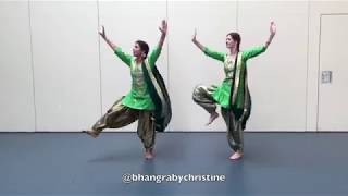 BHANGRA GIDDHA  Nimrat Khaira  Bhangra by Christine  Easy Bhangra choreo  Sabine Singh [upl. by Googins]