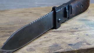 Making a Mauser C 96 switchbladeMilitary folding knife TimeReseT [upl. by Battista]