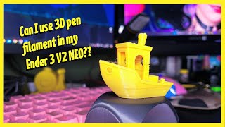 Challenge Cheap 3D pen filament on the Ender 3 V2 Neo  Is it worth it [upl. by Nnoj]