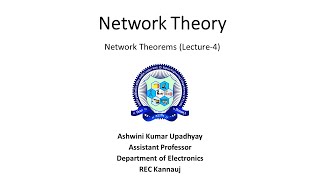 Network Theory Lec 34 Millmans Compensation and Substitution Theorems [upl. by Ttezzil611]