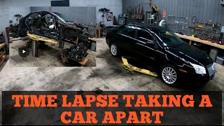 TAKING APART A CAR Time lapse [upl. by Neelyk]