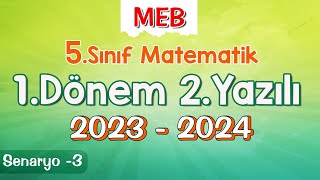 5Sınıf Matematik 1Dönem 2Yazılı Ortak Sınavı 20232024 Senaryo3 [upl. by Joseph38]