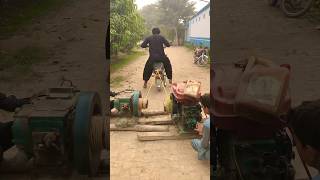 2 DIESEL ENGINE START WITH BIKE NEW EXPERIMENT 🤪 shorts trending experiment viralvideo [upl. by Akeimahs]