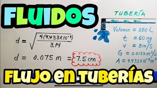 DINÁMICA DE FLUIDOS 💦🤿 Ejercicios resueltos de flujo y caudal [upl. by Sharleen]