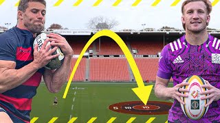 Leigh Halfpenny v Damian McKenzie in BULLSEYE Kick amp Chase Ultimate Rugby Challenge [upl. by Farika]