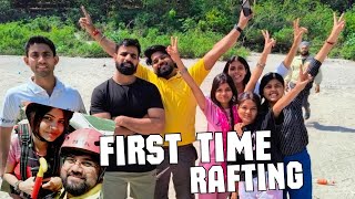 First Time Rafting Experience🤗 Rishikesh Vlog [upl. by Bocoj]