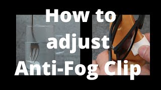 How to adjust antifog nose clip [upl. by Ludlow310]