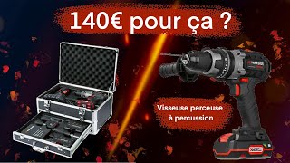 Review et test visseuse perceuse à percussion performance Parkside PSBSAP 20Li B2 avis [upl. by Dang]