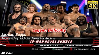 WWE SmackDown vs Raw 2010  Undertaker vs 9 other wrestlers  10 Man Royal Rumble  Nicholas James M [upl. by Eleets561]