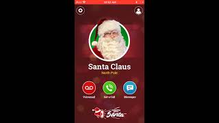 Santa Claus Text Voicemail and Call app Gaming [upl. by Aylad]