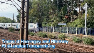 Trains at Harringay and Hornsey [upl. by Nahtanod186]